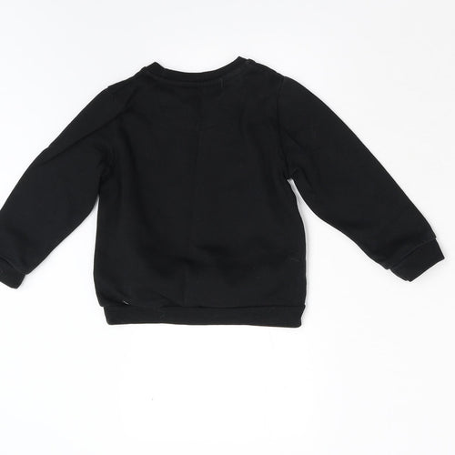 Primark Girls Black   Pullover Sweatshirt Size 3-4 Years