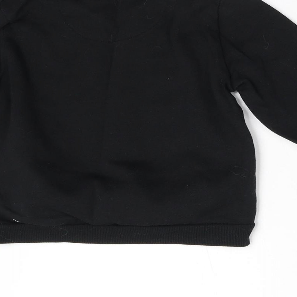 Primark Girls Black   Pullover Sweatshirt Size 3-4 Years