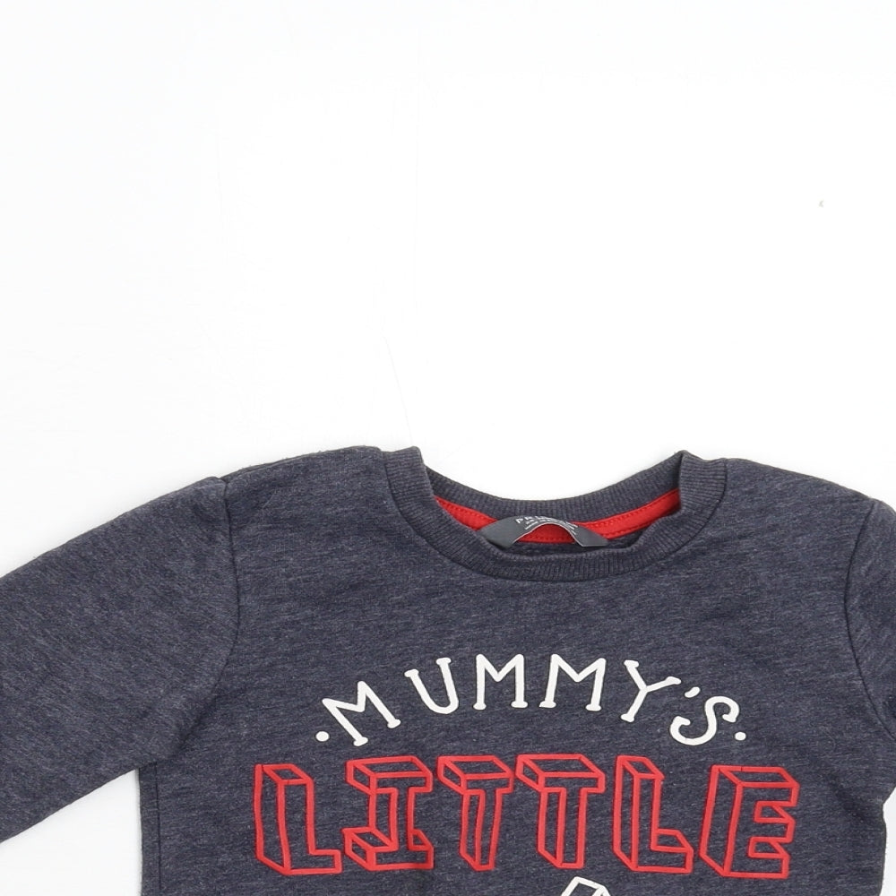 Primark Boys Grey   Pullover Sweatshirt Size 2-3 Years
