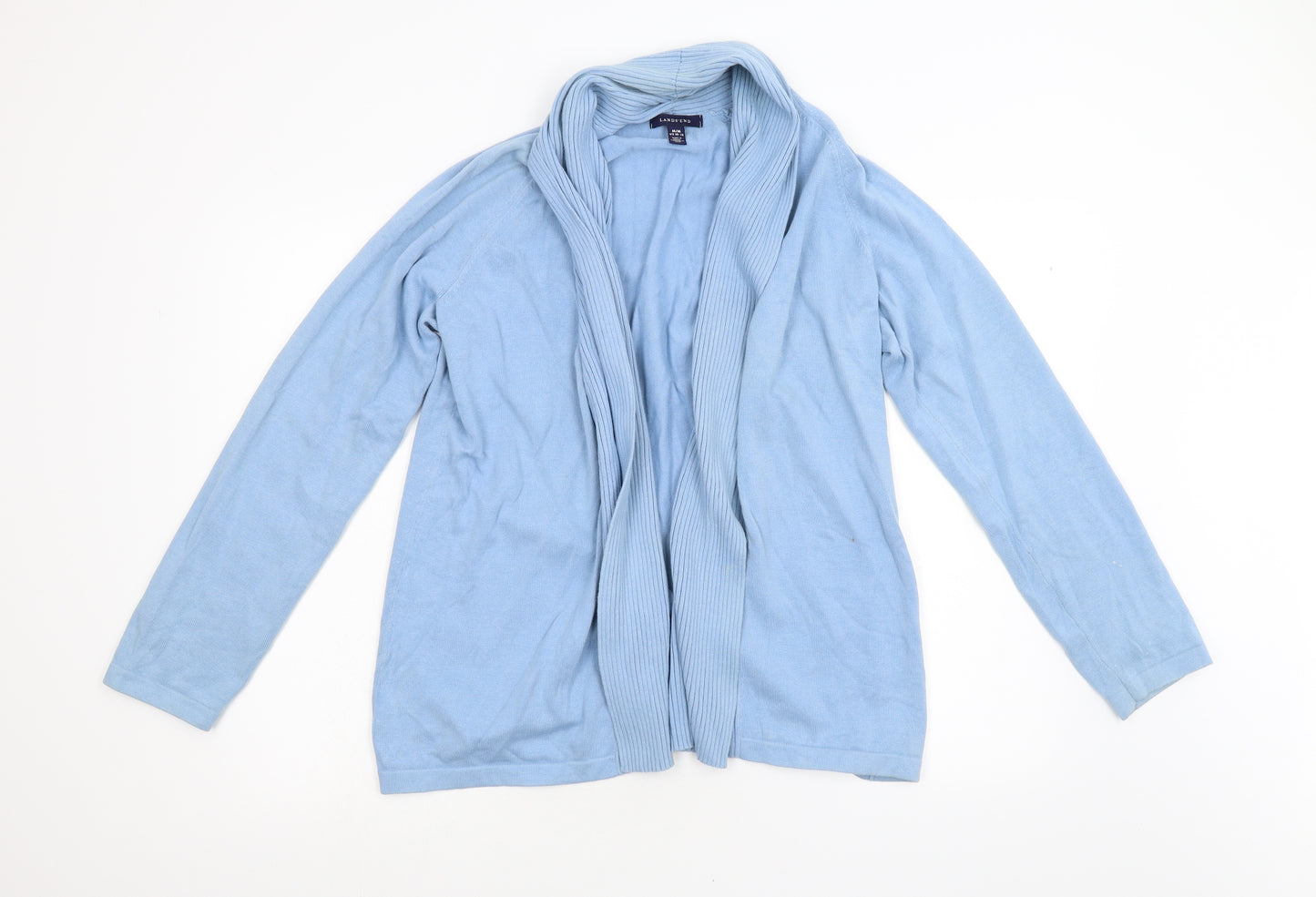 Lands' End Womens Blue   Cardigan Jumper Size M