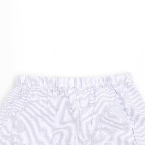 John Lewis Girls Blue Striped  Utility Shorts Size 10 Years
