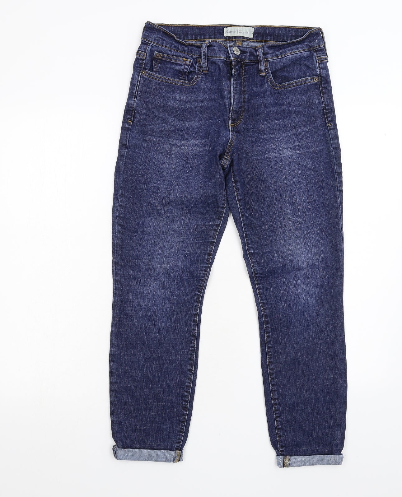 Gap Womens Blue  Denim Skinny Jeans Size 10 L25 in