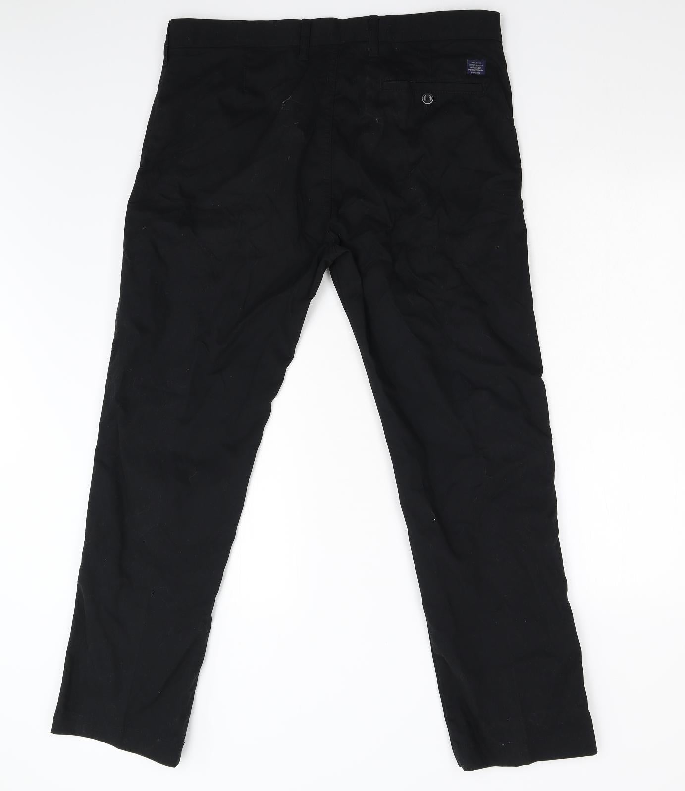 M&S Mens Black   Trousers  Size 36 L29 in