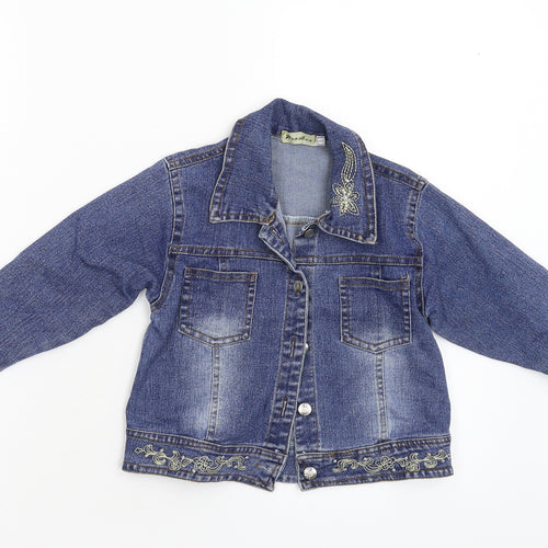 Prosken Girls Blue  Denim Jacket  Size 5 Years