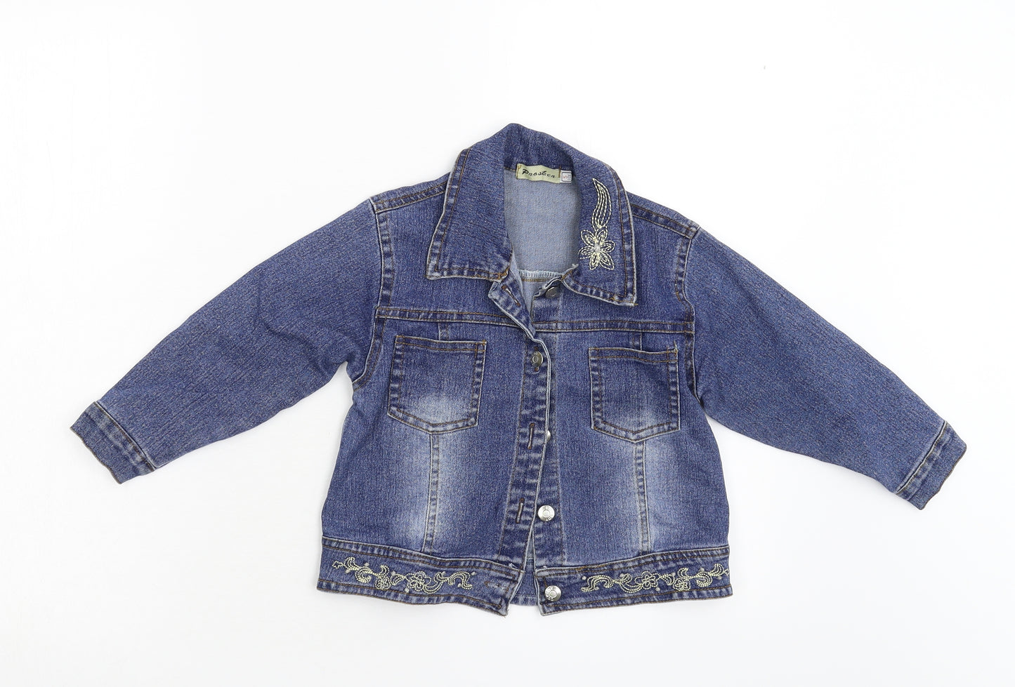 Prosken Girls Blue  Denim Jacket  Size 5 Years