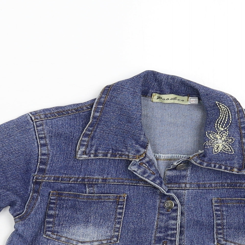 Prosken Girls Blue  Denim Jacket  Size 5 Years