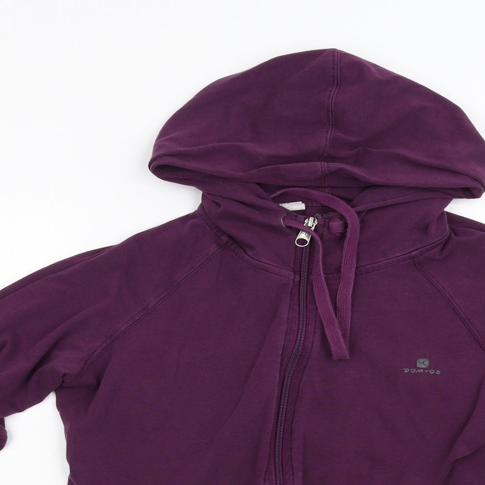 Decathalon Womens Purple   Full Zip Hoodie Size M