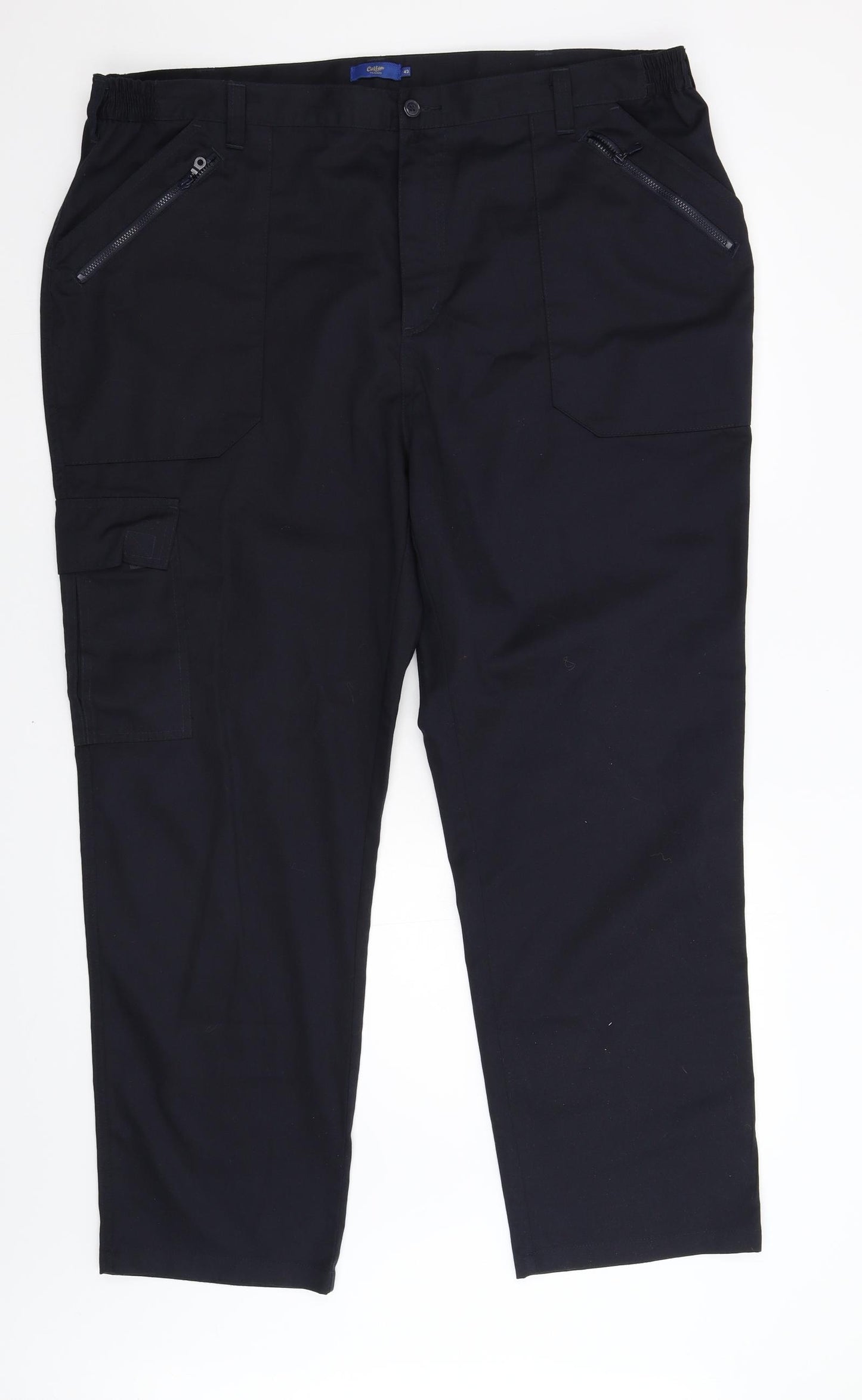 Cotton Traders Womens Blue   Cargo Trousers Size 42 L29 in