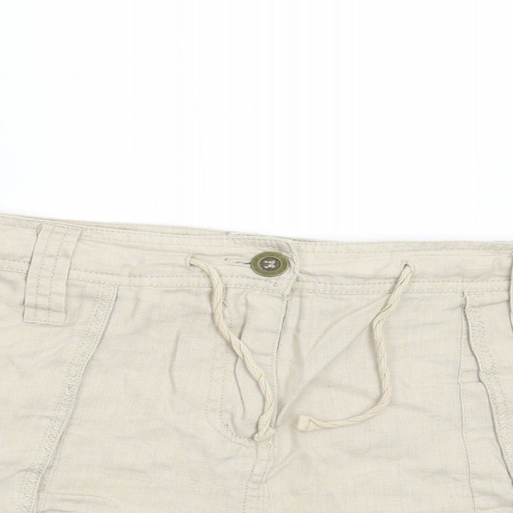 Primark Womens Beige   Hot Pants Shorts Size 16