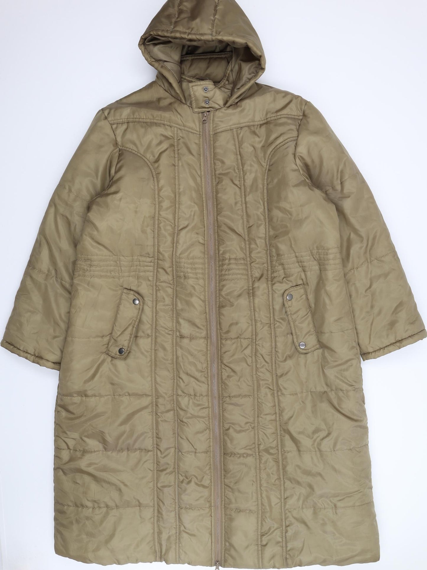 Cotton Traders Womens Beige   Overcoat Coat Size 24