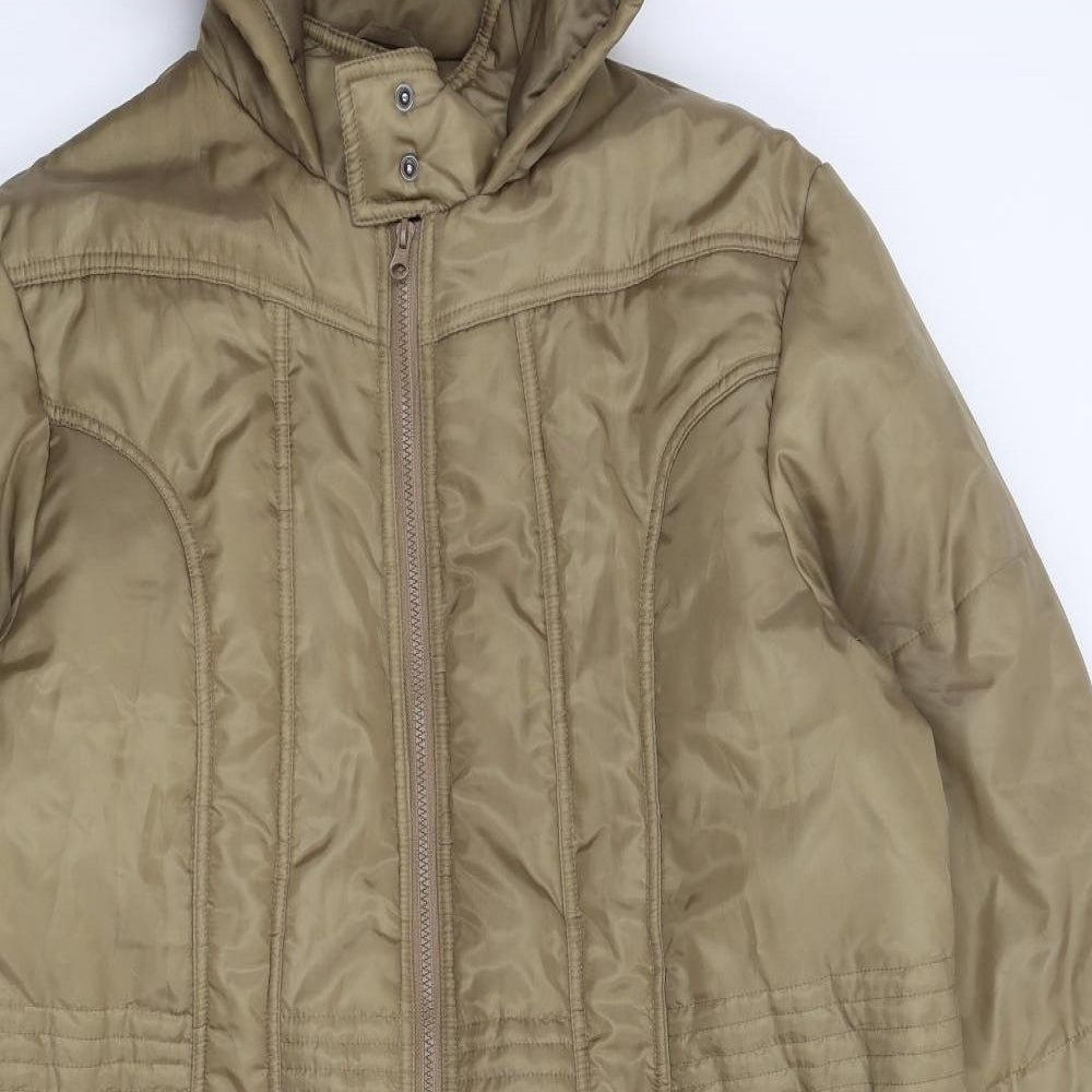 Cotton Traders Womens Beige   Overcoat Coat Size 24