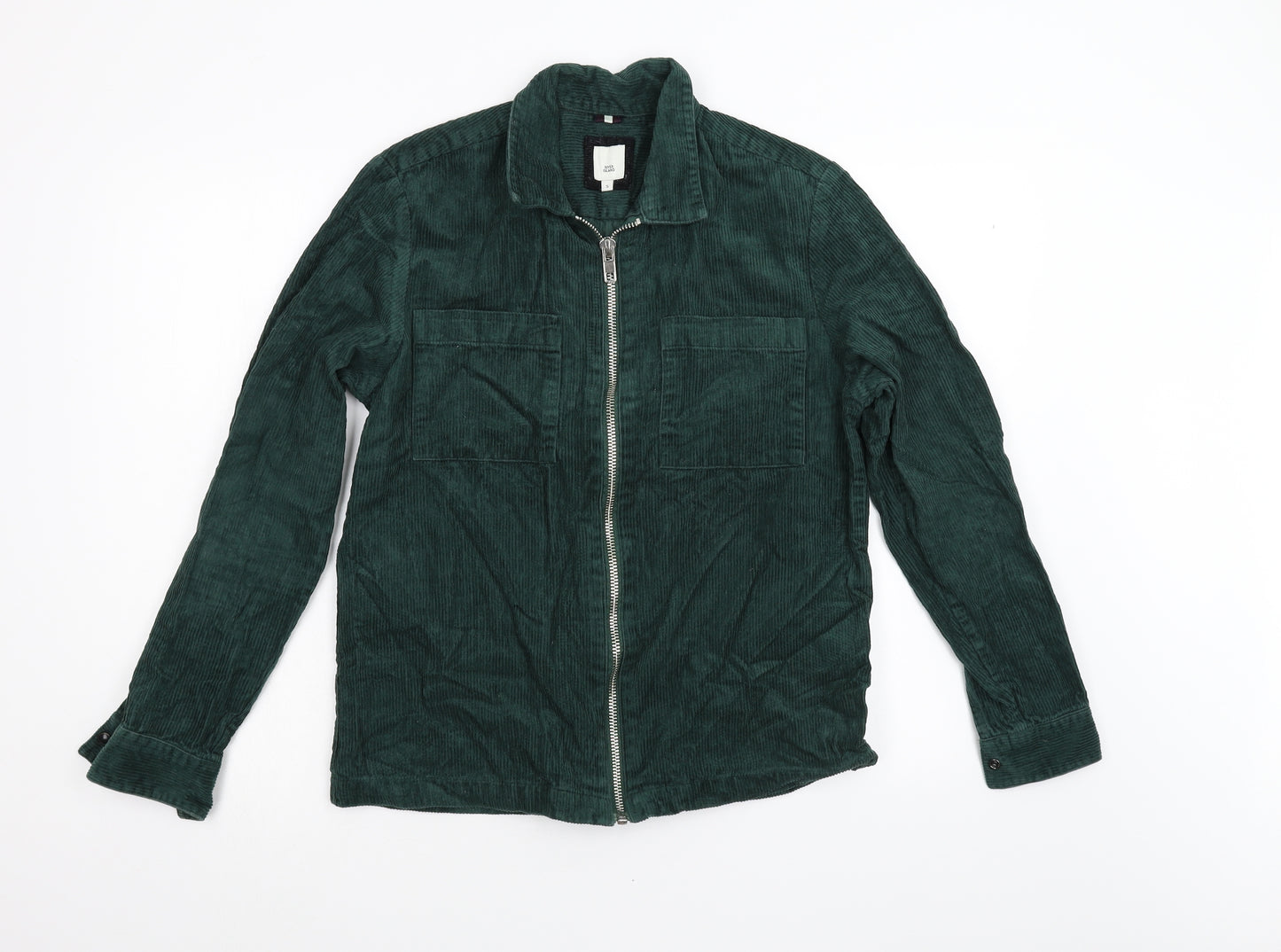 River Island Mens Green  Corduroy Jacket  Size S