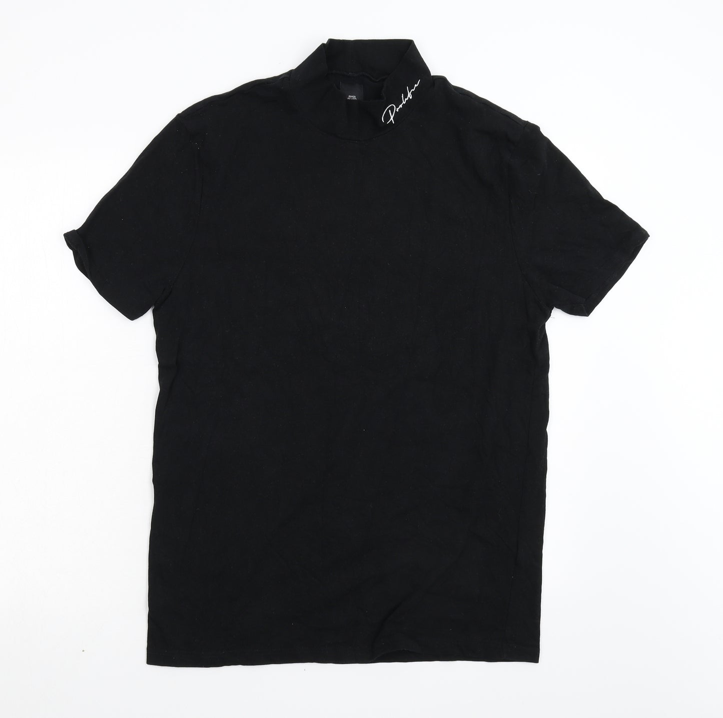 River Island Mens Black    T-Shirt Size XL