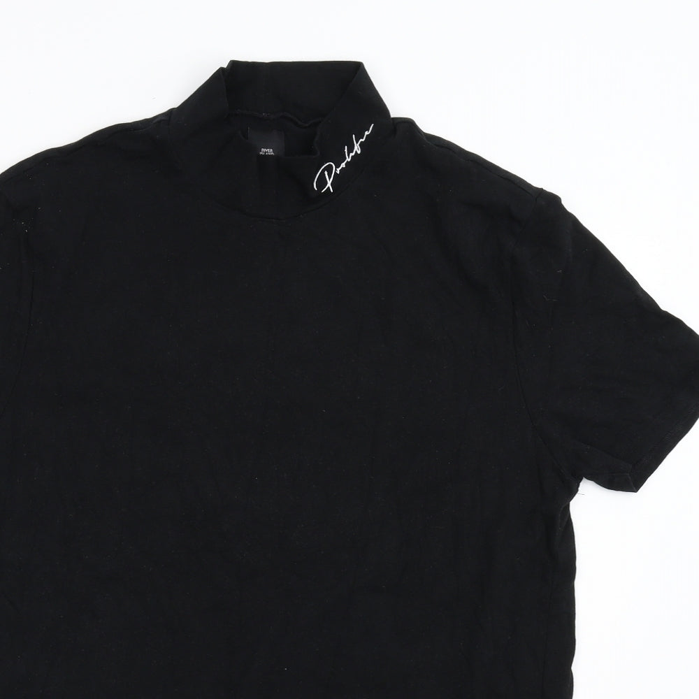 River Island Mens Black    T-Shirt Size XL