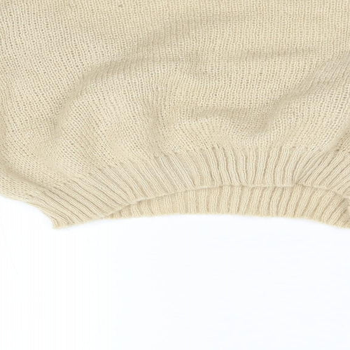 Preworn Womens Beige  Knit Pullover Jumper Size M