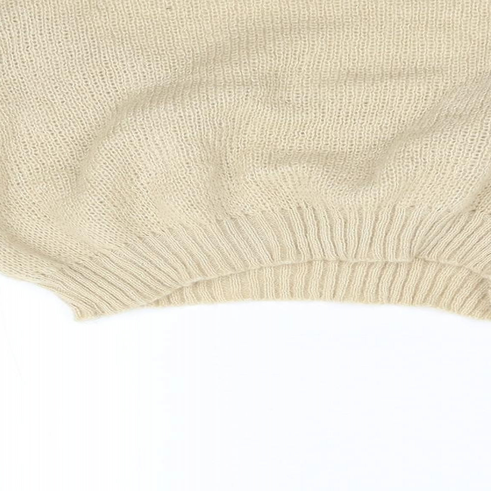Preworn Womens Beige  Knit Pullover Jumper Size M