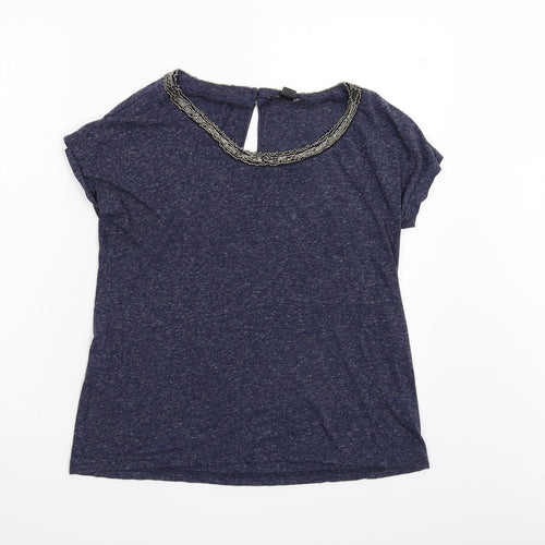 ESMARA Womens Blue   Basic T-Shirt Size 14