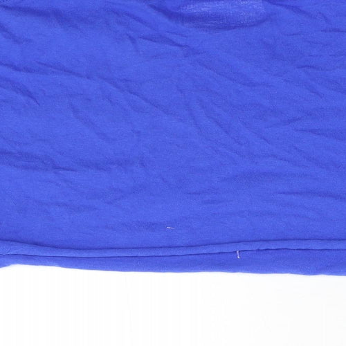 Pretty Little Thing Womens Blue   Cropped T-Shirt Size S