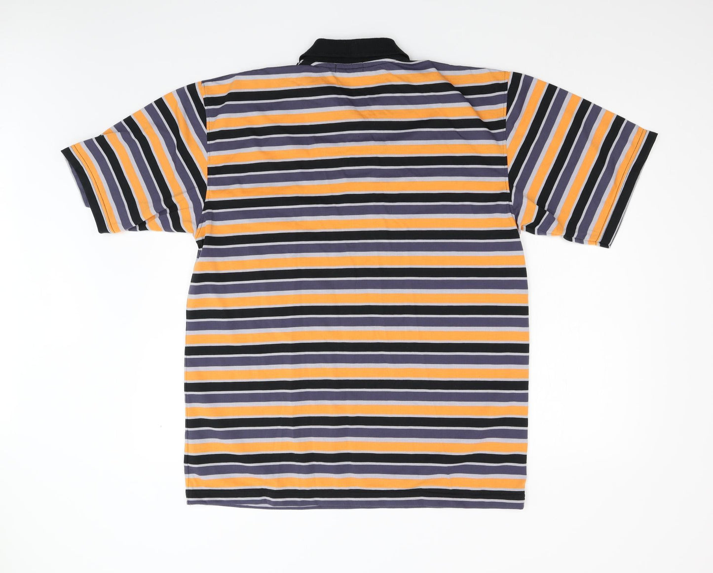 Jomi Mens Orange Striped   Polo Size XL
