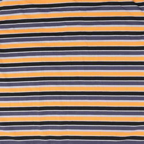 Jomi Mens Orange Striped   Polo Size XL