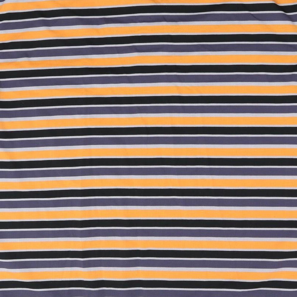 Jomi Mens Orange Striped   Polo Size XL