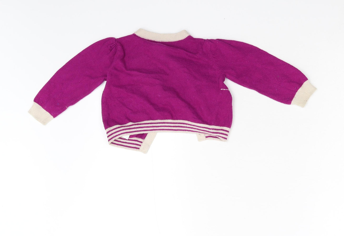 Monsoon  Pink  Knit Cardigan Jumper Size 18-24 Months  - Dogs