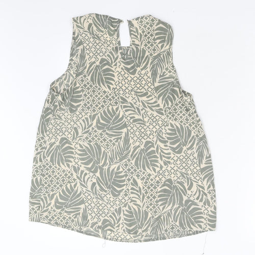 Primark Womens Green Floral  Basic Blouse Size 10