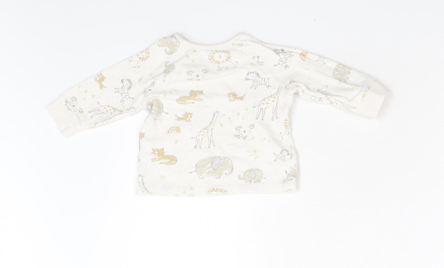 George Baby Multicoloured Animal Print  Basic T-Shirt Size 3-6 Months