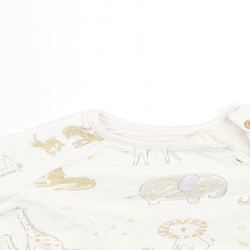 George Baby Multicoloured Animal Print  Basic T-Shirt Size 3-6 Months