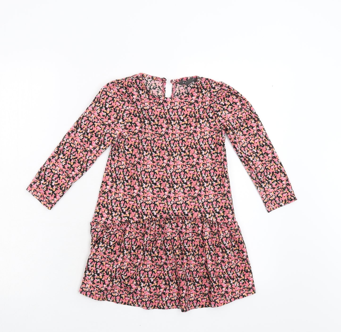 Primark Girls Pink Floral  Fit & Flare  Size 4-5 Years