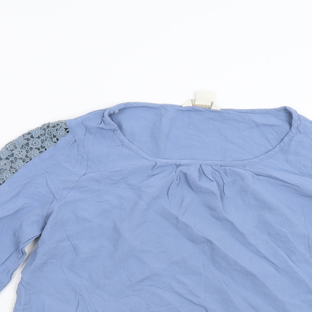 Monsoon Womens Blue   Basic Blouse Size 8