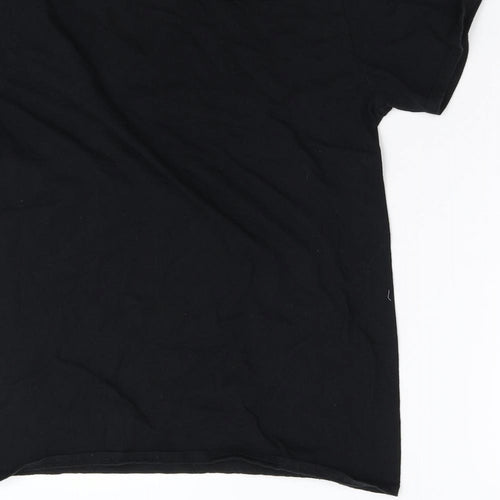 Gildan Boys Black   Basic T-Shirt Size M  - Play Station