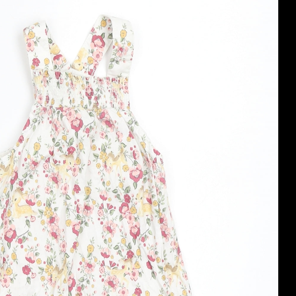 TU Baby White Floral  Coverall One-Piece Size 0-3 Months