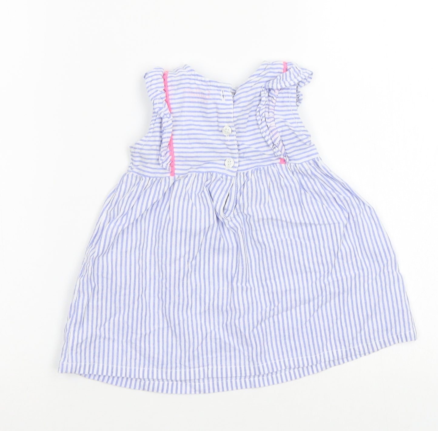 Lullaby Baby Blue Striped  A-Line  Size 0-3 Months