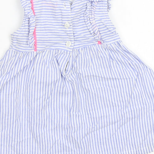 Lullaby Baby Blue Striped  A-Line  Size 0-3 Months