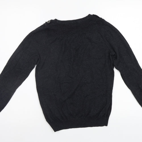 M&S Womens Grey   Pullover Jumper Size 12
