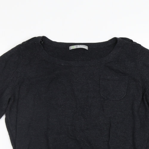 M&S Womens Grey   Pullover Jumper Size 12