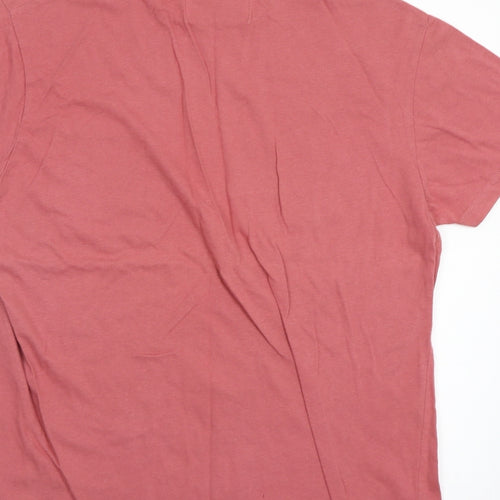 Cedar Wood State Womens Pink   Basic T-Shirt Size L