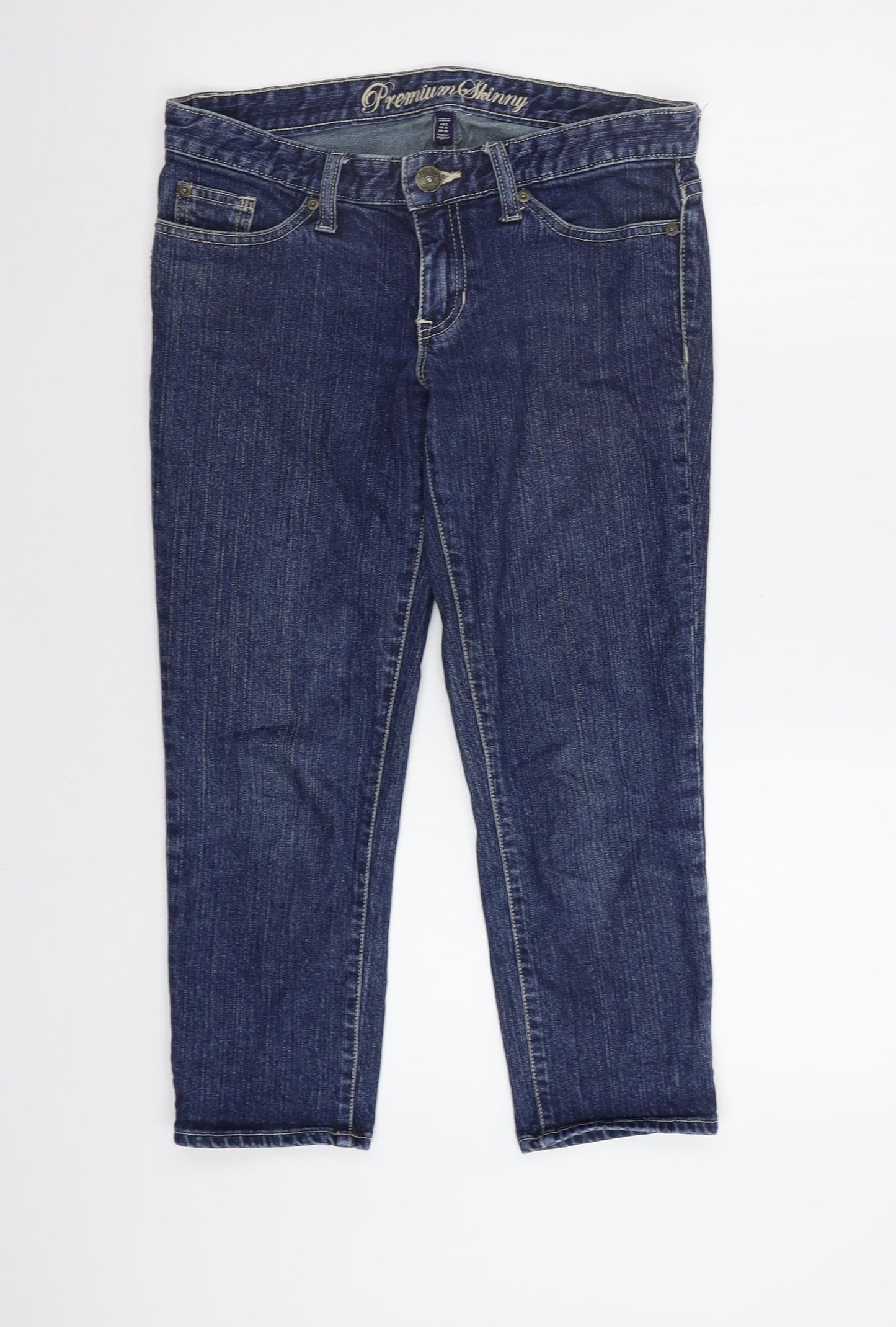 Gap Womens Blue  Denim Straight Jeans Size 8 L23 in