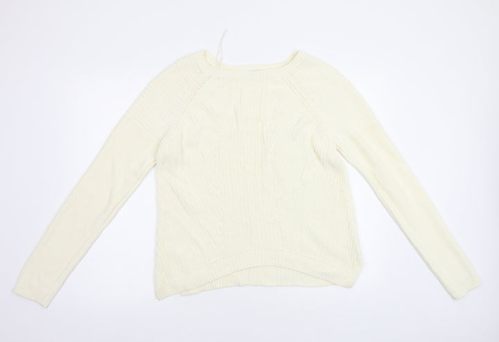 TU Womens Ivory Pullover Jumper Size 12