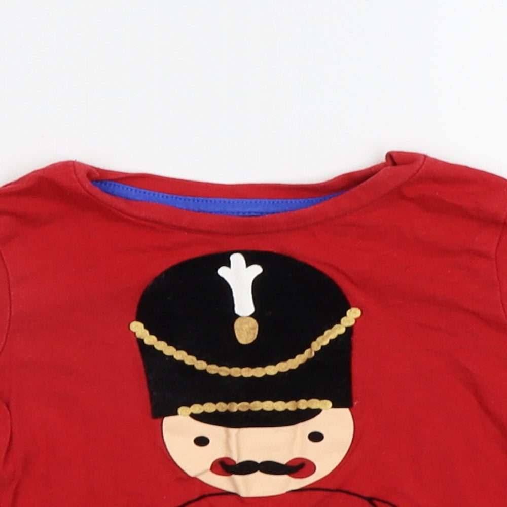 George Boys Red   Basic T-Shirt Size 2-3 Years  - Queen's Guard