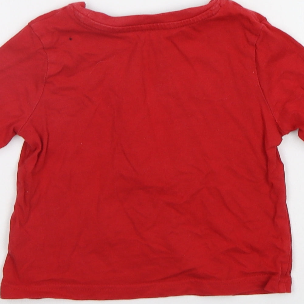 George Boys Red   Basic T-Shirt Size 2-3 Years  - Queen's Guard