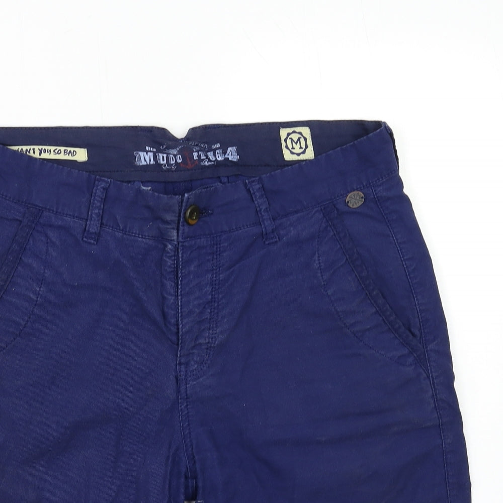 MUDO Mens Blue   Chino Shorts Size 34