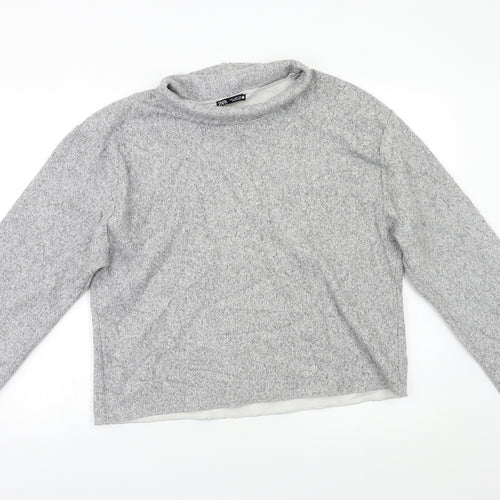 Zara Womens Grey   Pullover Jumper Size L