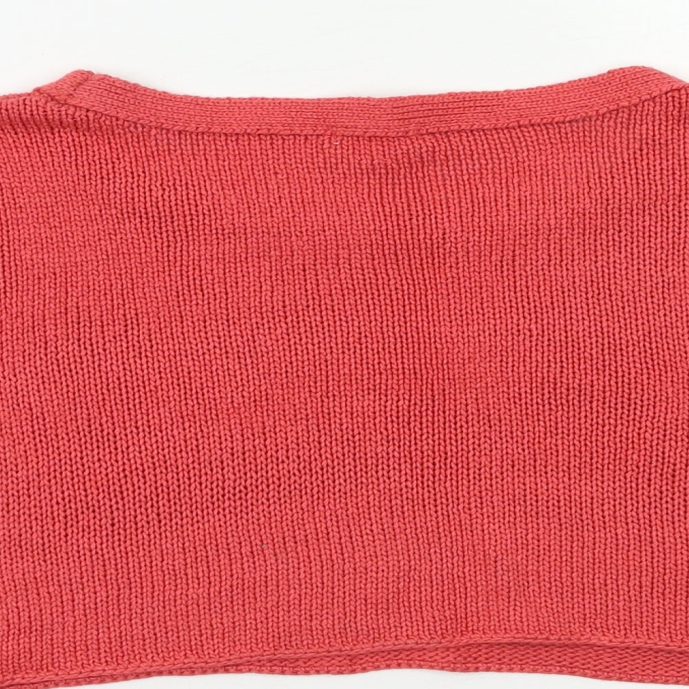 I Love H81 Womens Red   Pullover Jumper Size M  - Cropped