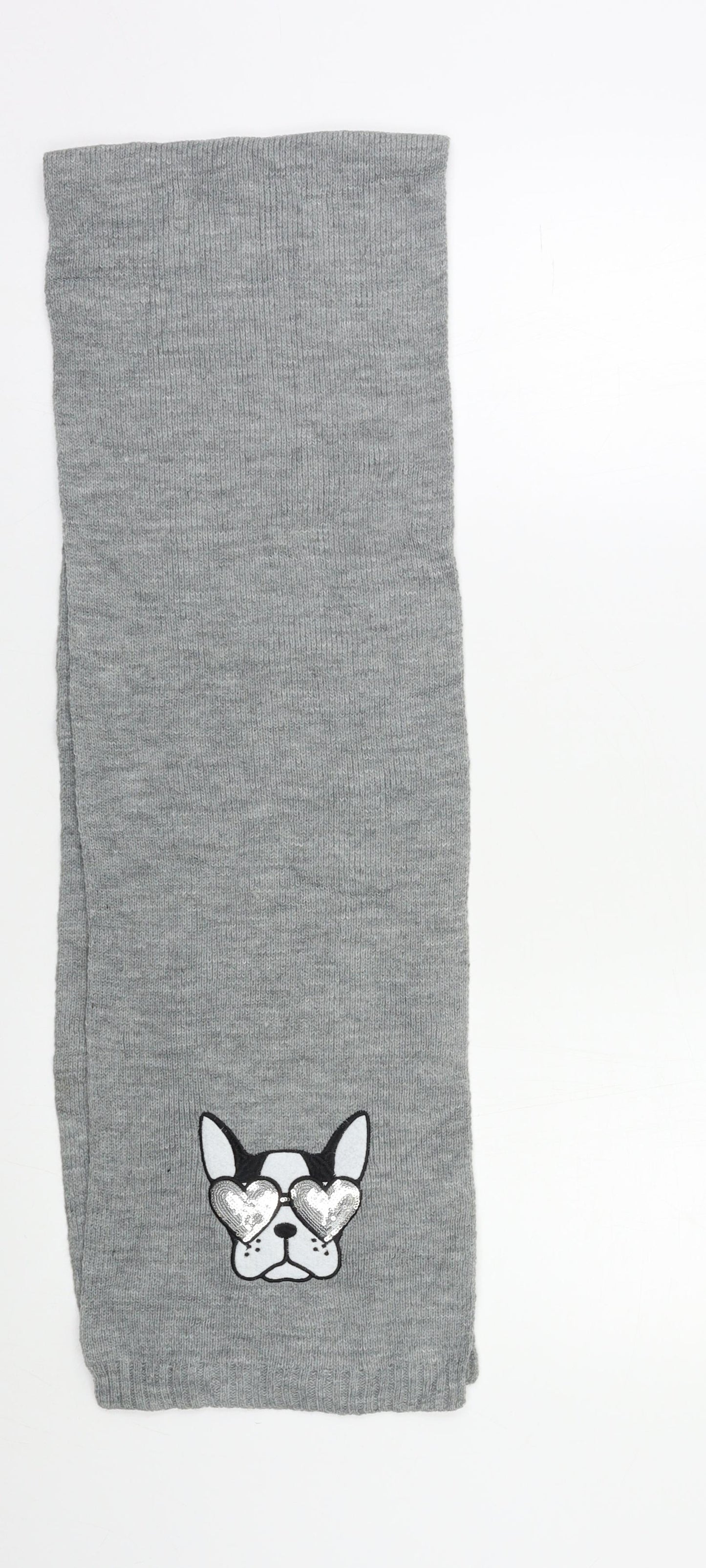 Primark Unisex Grey    Scarf   - Pug