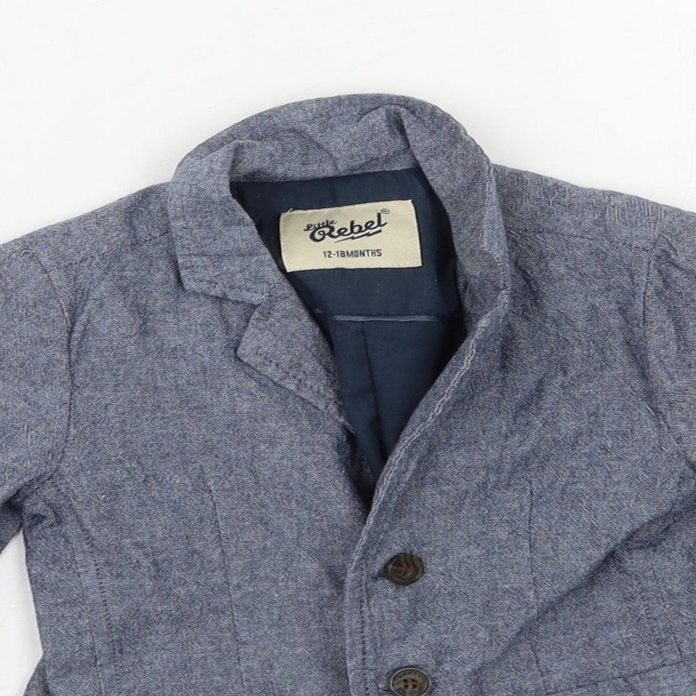 Little Rebel Baby Grey   Jacket Blazer Size 12 Months