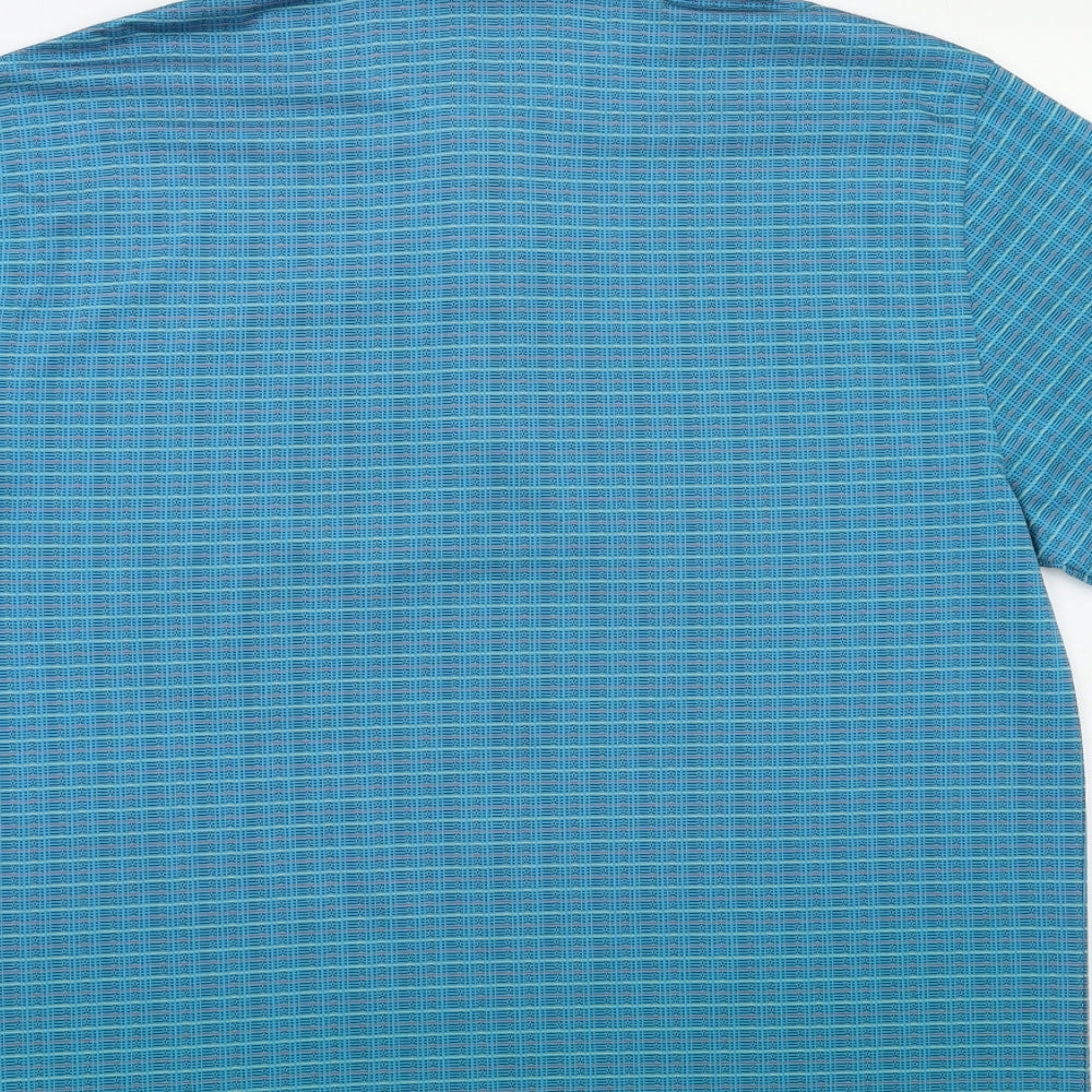 Preworn Mens Green Striped   Polo Size L