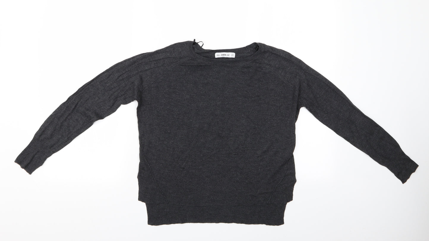 Zara Womens Grey   Pullover Jumper Size S  - Zara
