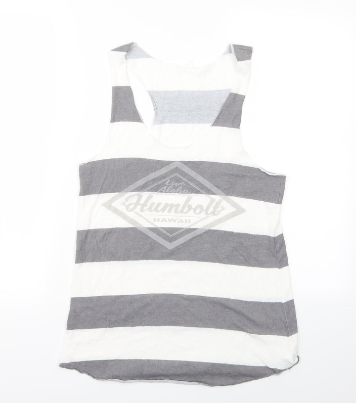 Humbolt Womens Multicoloured Striped Basic T-Shirt - Humbolt